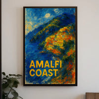 Amalfi Coast Impression Poster Wall Art 18x24 Fine Art