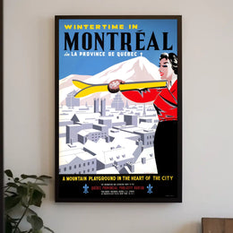 Wintertime in Montreal Poster