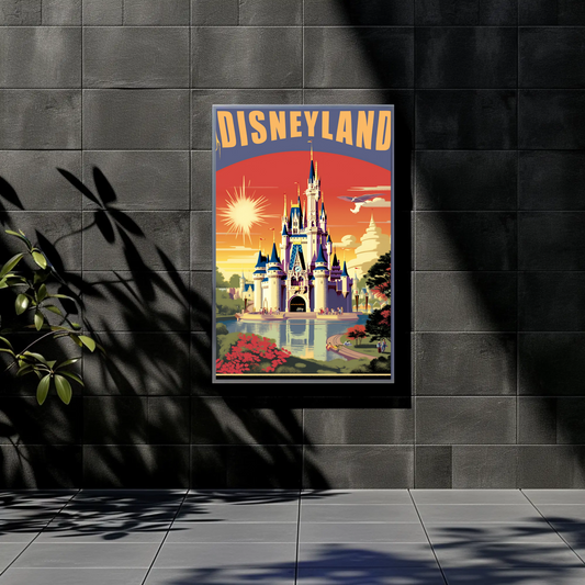 Disneyland Vintage Poster - Magical Castle