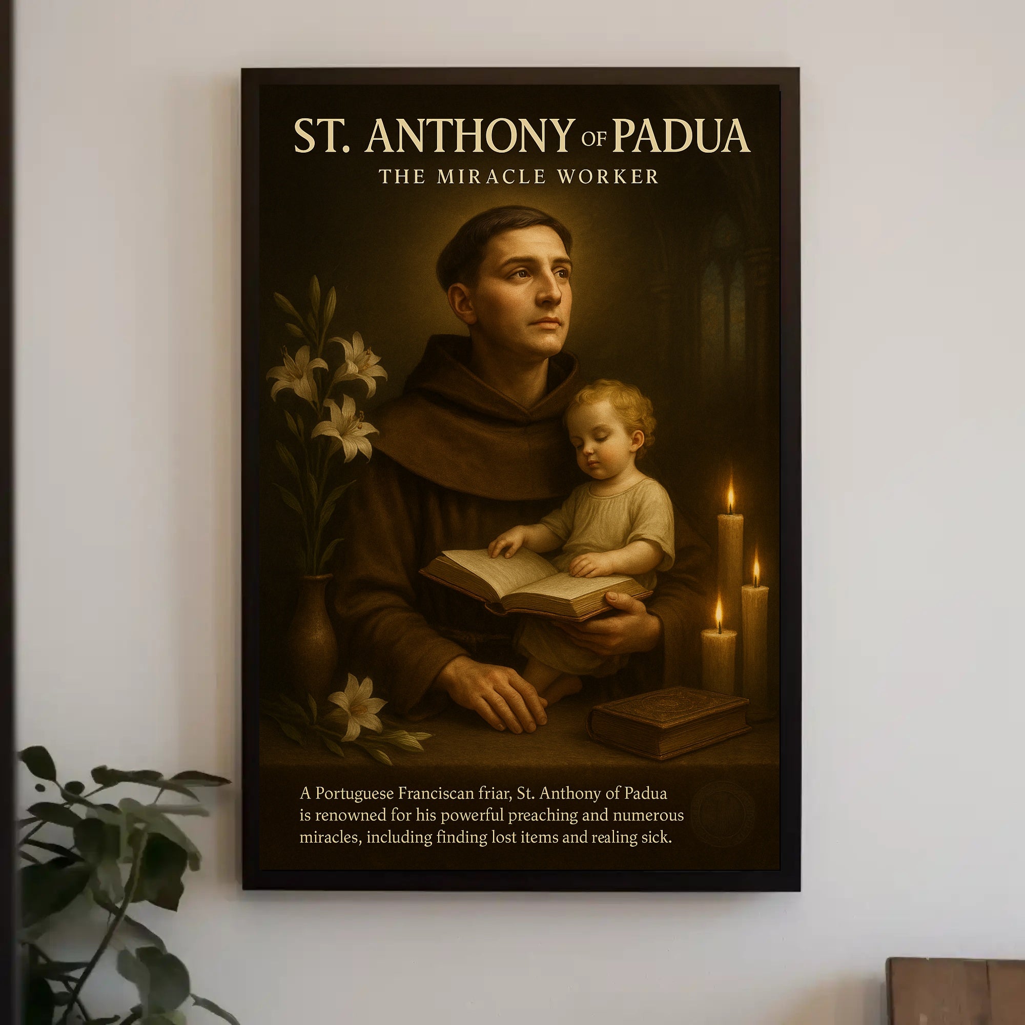 St. Anthony Reverence: Classical Spiritual Heritage Poster PosterGoat