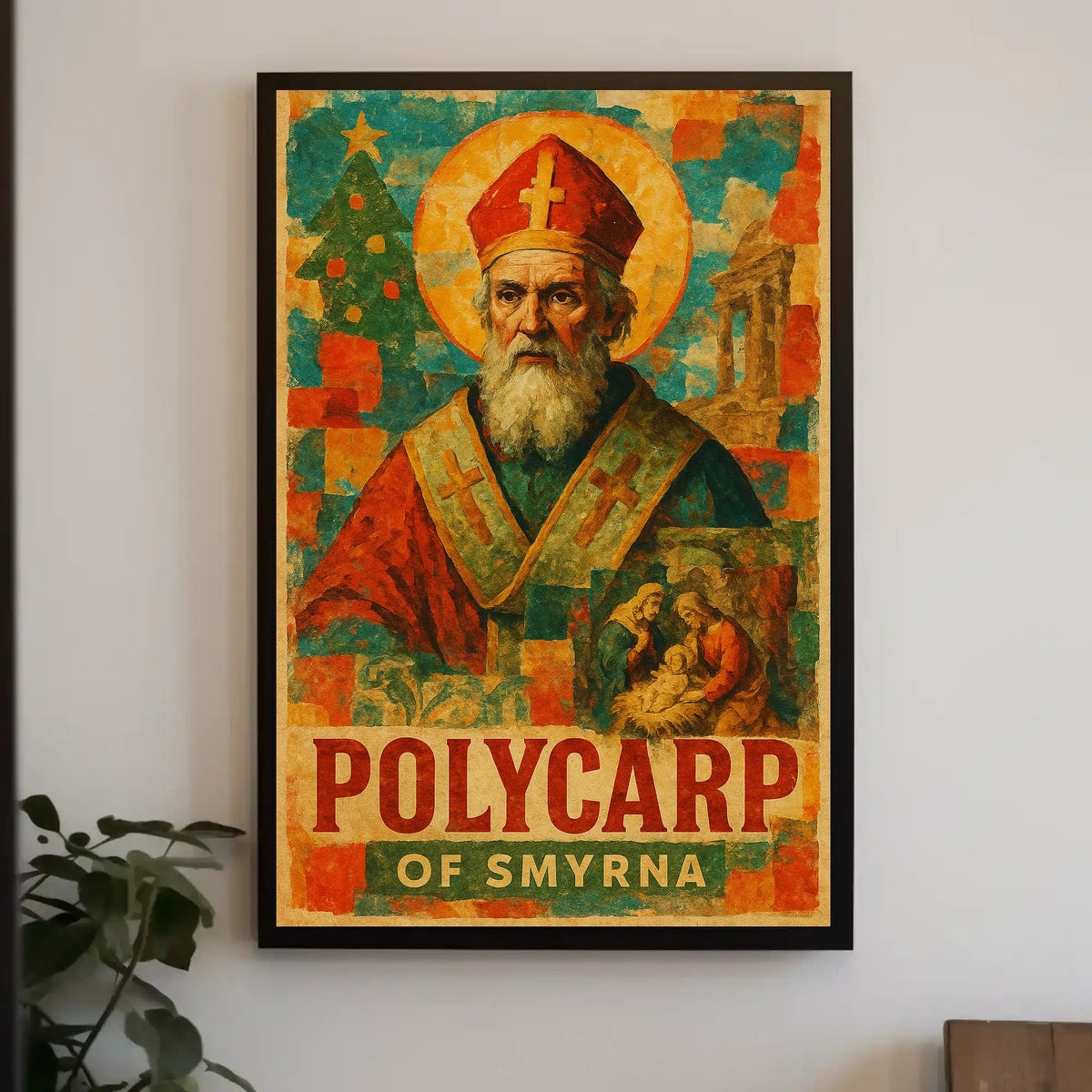 Polycarp of Smyrna Byzantine Religious Heritage Poster
