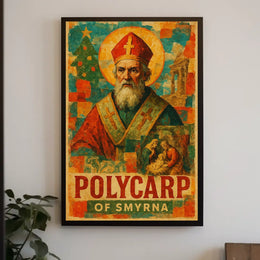 Polycarp of Smyrna Byzantine Religious Heritage Poster