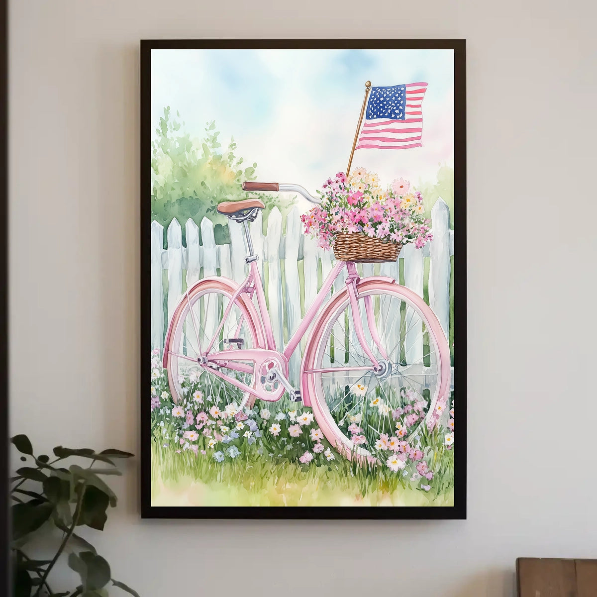 Vintage Bicycle Wall Art 18x24 Poster By PosterGoat Poster