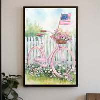 Vintage Bicycle Wall Art 18x24 Poster By PosterGoat Poster