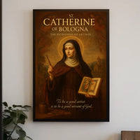 St. Catherine of Bologna The Patroness of Artists Poster