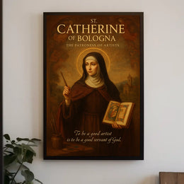 St. Catherine of Bologna The Patroness of Artists Poster