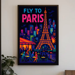 Fly to Paris Poster
