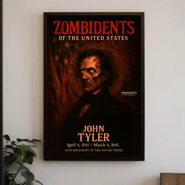 John Tyler 10th President of the United States Zombidents Poster Series