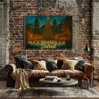 Detroit Winter Wonderland Poster
