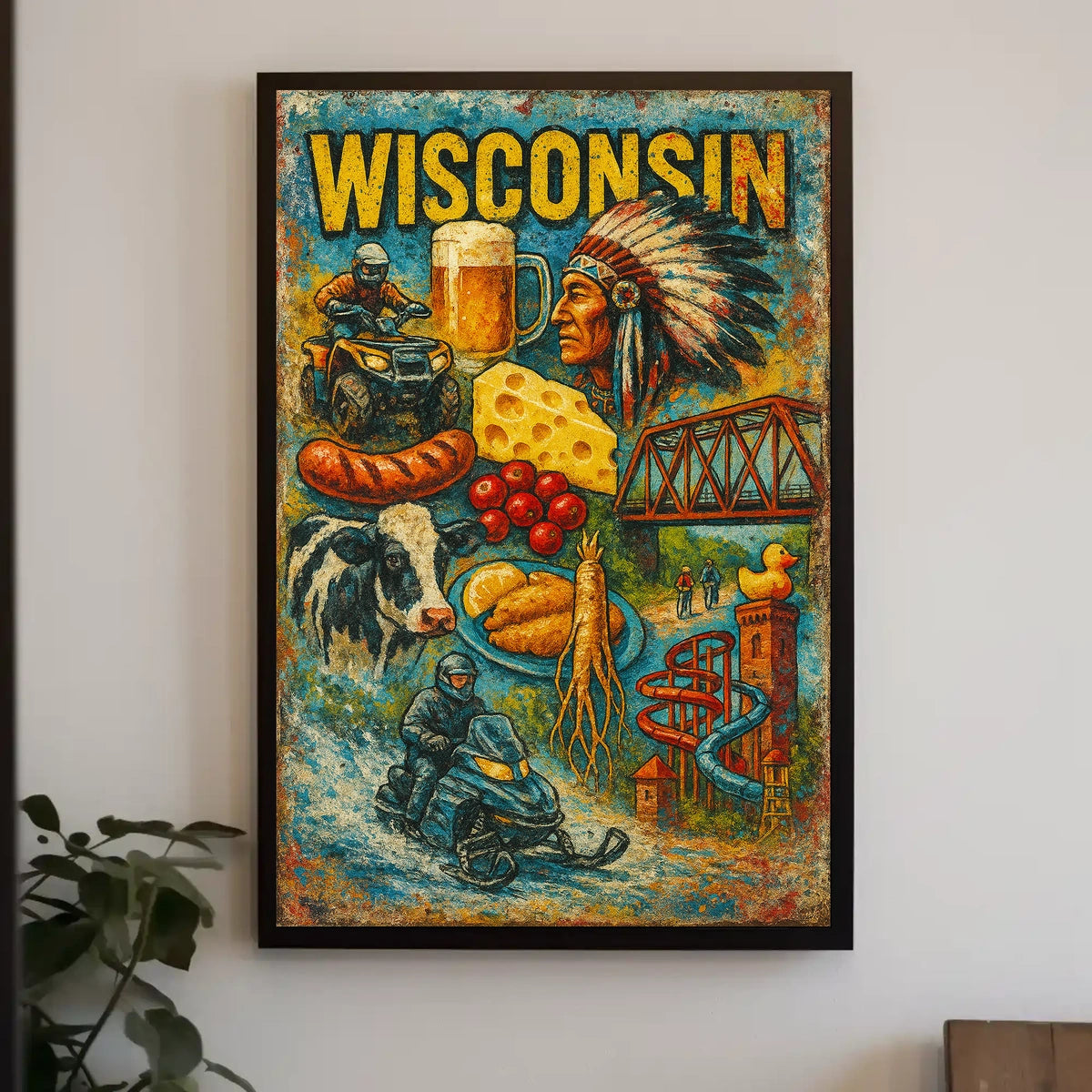 Discover Wisconsin Poster