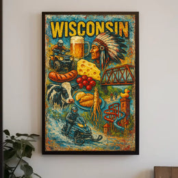 Discover Wisconsin Poster