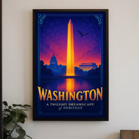 Washington A Twilight Dreamscape Poster
