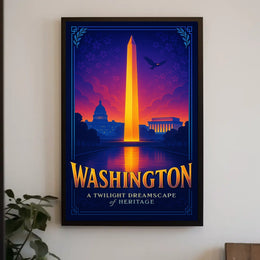 Washington A Twilight Dreamscape Poster