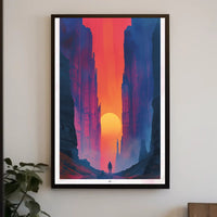 Journey Through the Canyon Poster PosterGoat