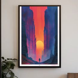 Journey Through the Canyon Poster PosterGoat