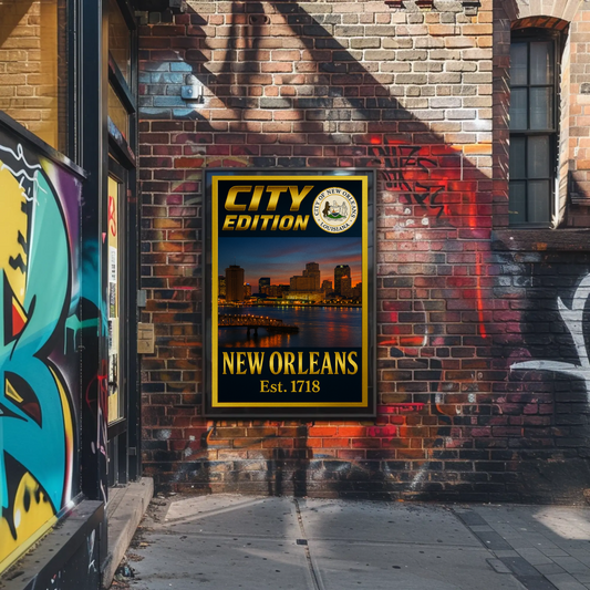 New Orleans City Edition Travel Poster