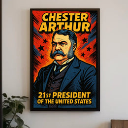 Chester Arthur 21st President Poster Wall Art Decor