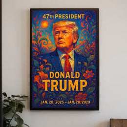 Donald Trump 47th President Patriotic Realism Poster