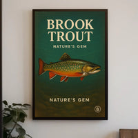 Brook Trout NatureS Gem Poster