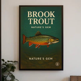 Brook Trout NatureS Gem Poster