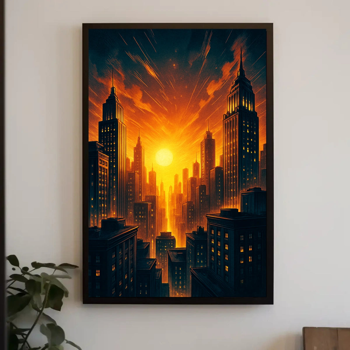 Urban Sunset Poster