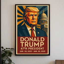 Donald Trump Visionary of The American Dreams Poster