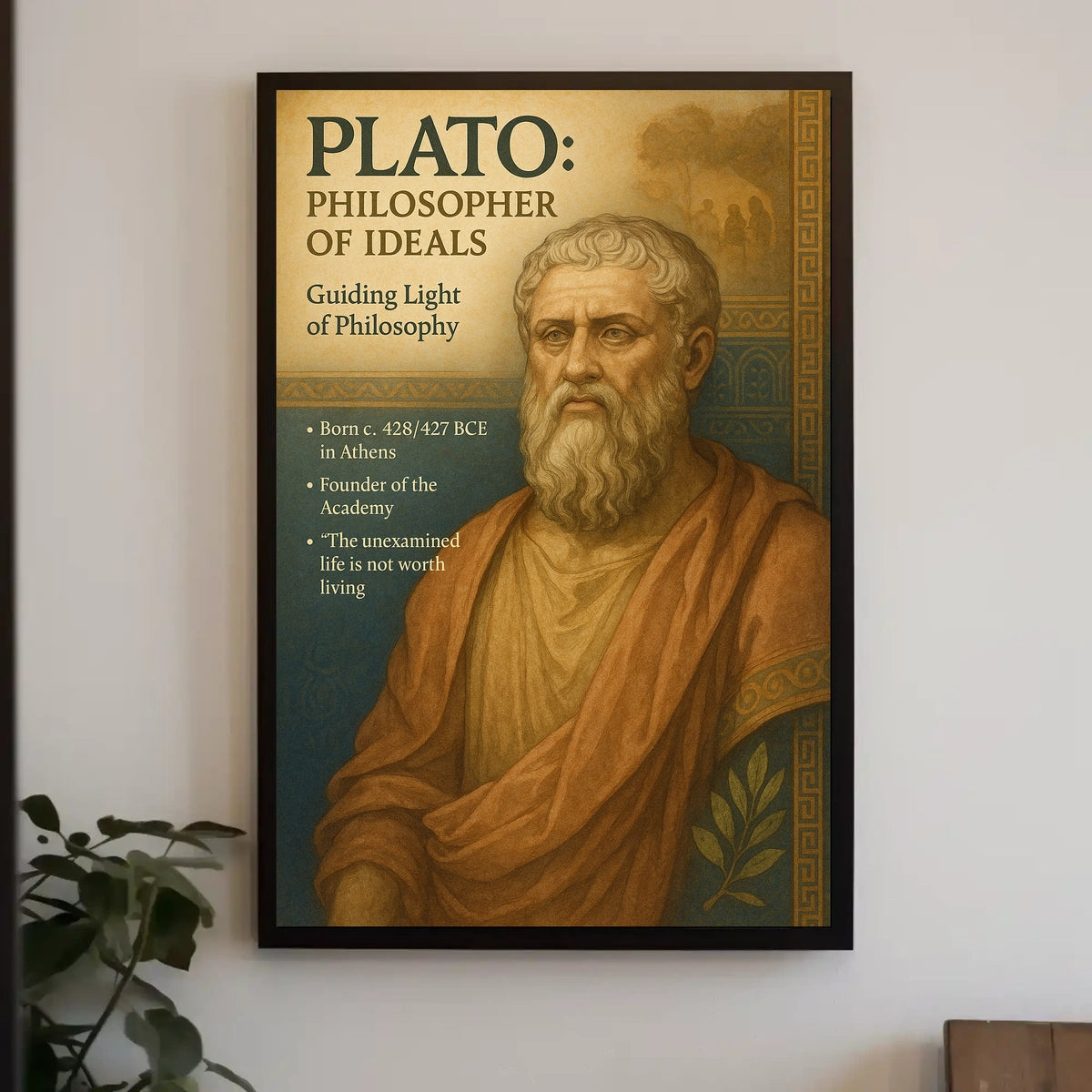 Plato Philosopher of Ideals Poster