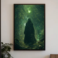 Mystical Forest Sorcerer Scene Fantasy or Mythology Poster PosterGoat