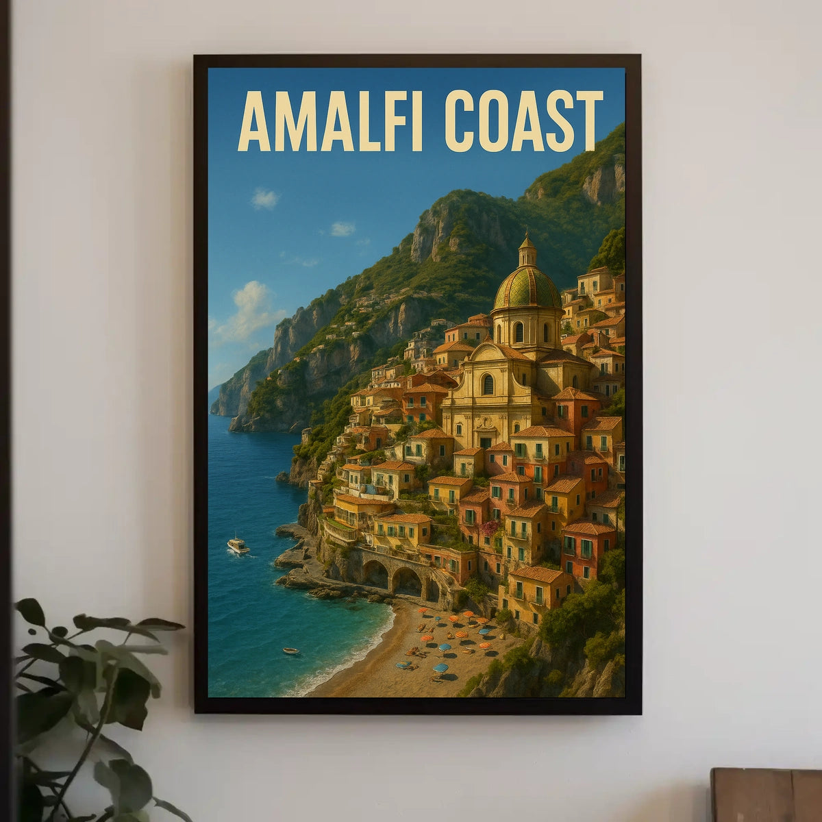 Amalfi Coast Poster Museum Quality Wall Art 18 by 24 Inches