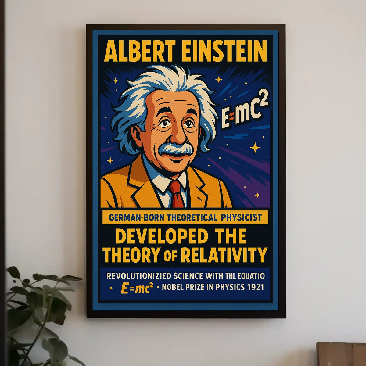Albert Einstein Theory Of Relativity Poster