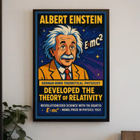 Theory Of Relativity Concept In Cosmology Education Display Poster