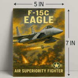 F-15C Eagle Air Superiority Fighter Poster PosterGoat