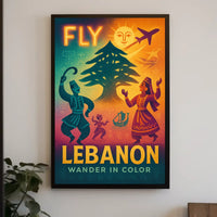 Fly Lebanon Wander In Color Poster
