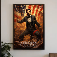 Abraham Lincoln Leadership Art Poster For Home Decor