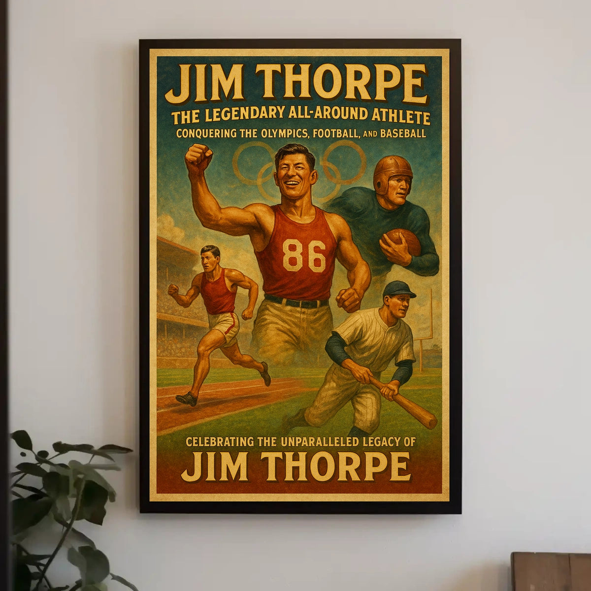 Celebrating the Unmatched Legacy of Jim Thorpe Poster