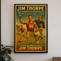 Celebrating the Unmatched Legacy of Jim Thorpe Poster