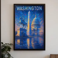 Washington Landmarks Poster