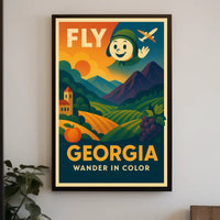 Fly Georgia Wander In Color Poster