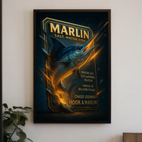 Marlin Salt Water Fish Poster