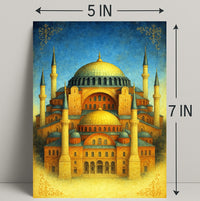 Majestic Architecture of Hagia Sophia Poster PosterGoat