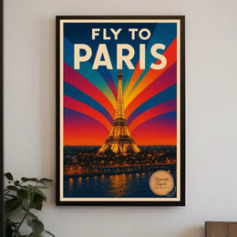 Fly To Paris Poster