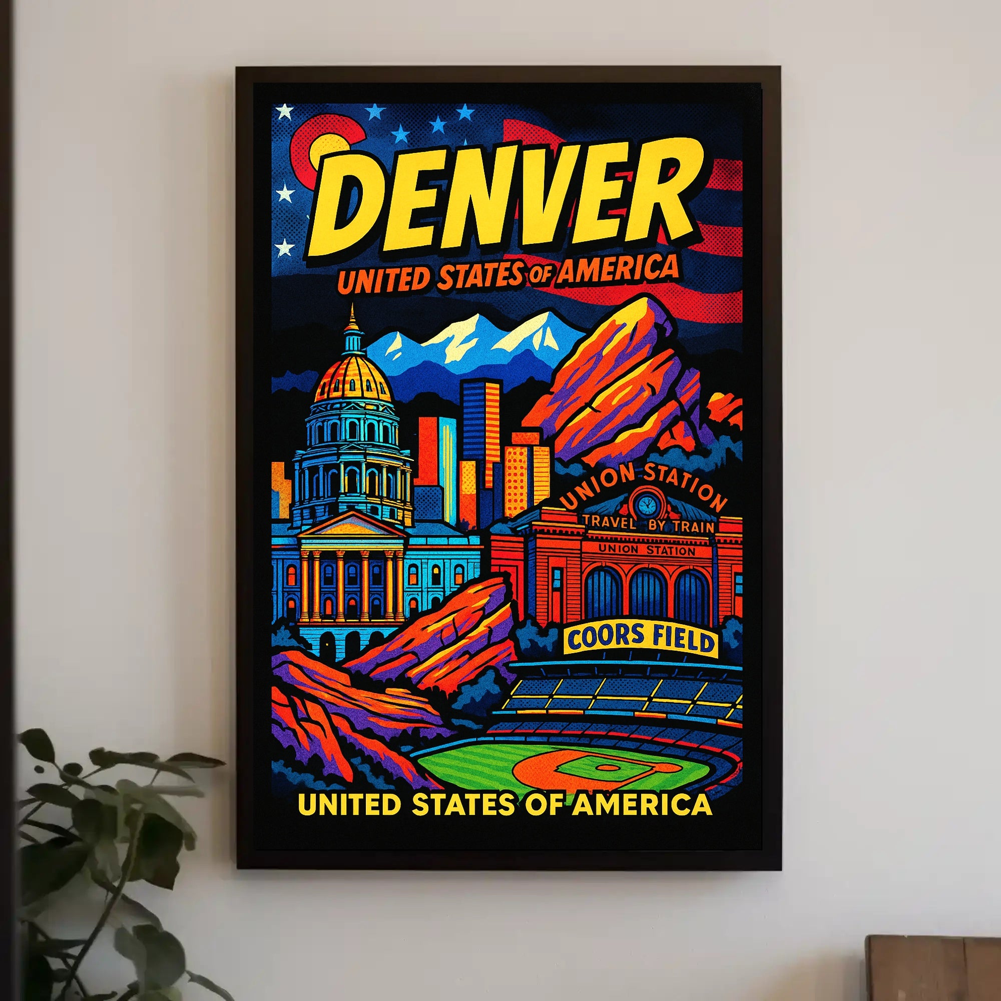 Denver United States of America Poster PosterGoat