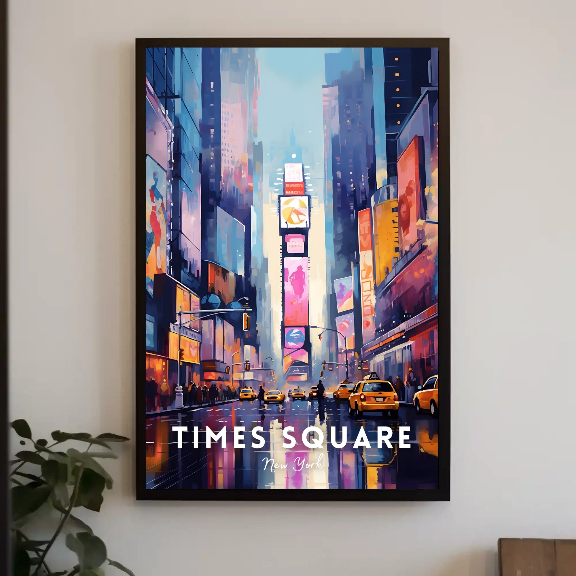 Times Square Vibrant Cityscape Art Print Urban or Cityscape Poster