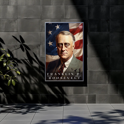 Franklin Roosevelt 32nd President Of The United States Portrait