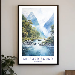 Milford Sound New Zealand Poster