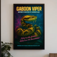 Gaboon Viper Natures Master of Camouflage Poster
