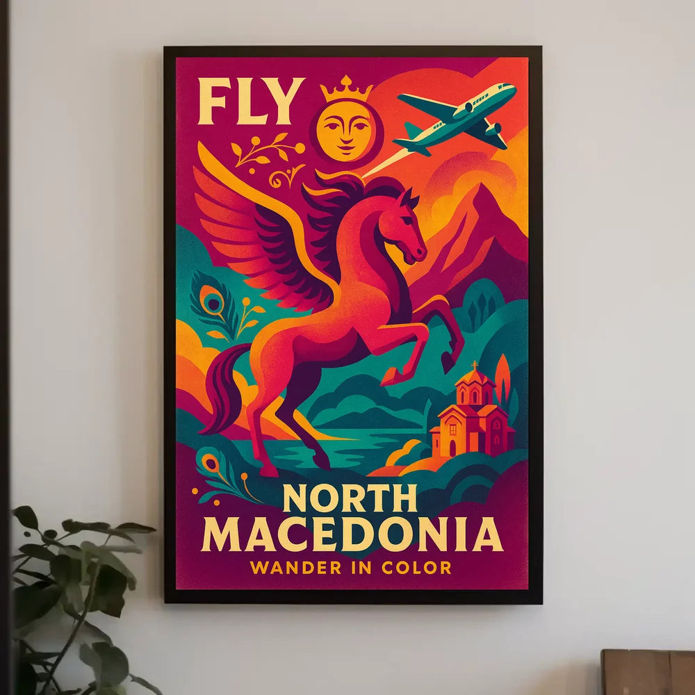 North Macedonia Travel Adventure Poster PosterGoat