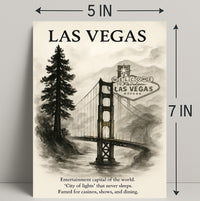 Las Vegas City of Lights Poster PosterGoat