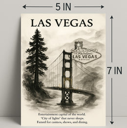 Las Vegas City of Lights Poster PosterGoat