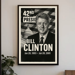 42nd President Patriotic Vintage Political or Propaganda Poster